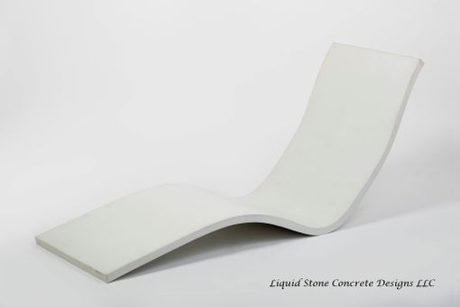 Custom Made Concrete Wave Lounge Chair