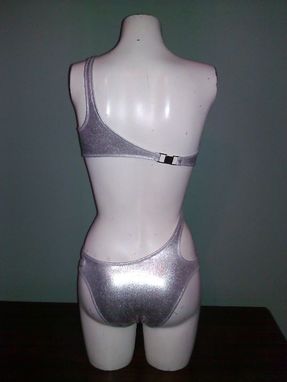 Custom Made Silver Chic Monokini