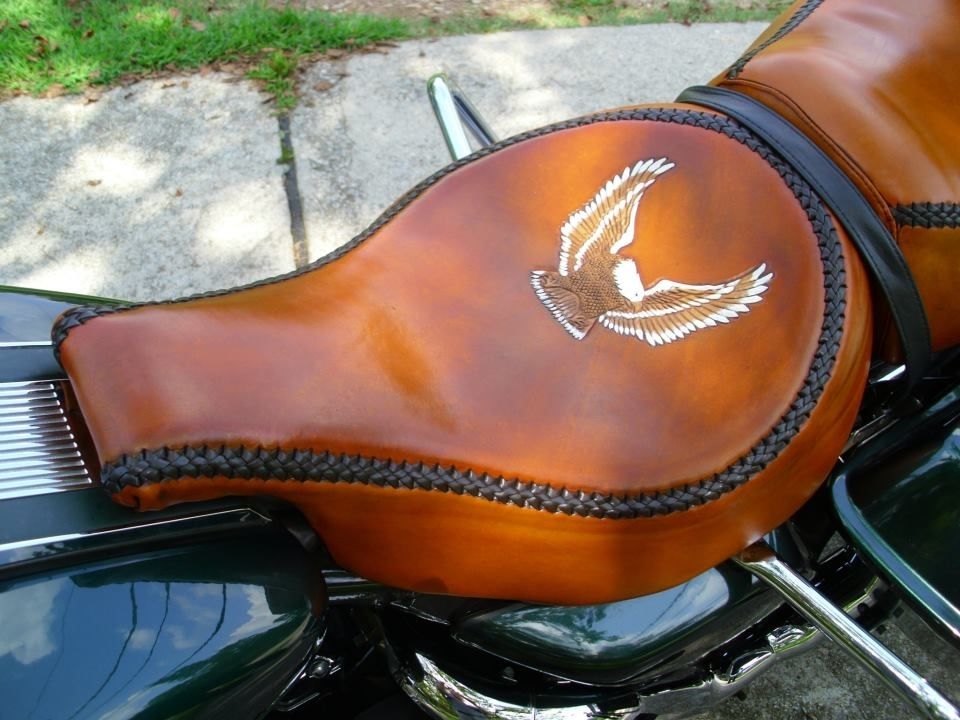 Hand Crafted Motorcycle Custom Leather by Alamo Custom Leather ...