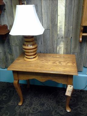 Custom Made Woodturned Table Lamp