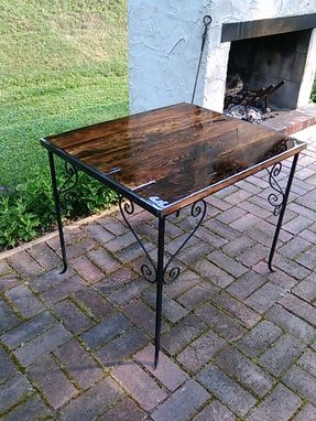 Custom Made Reclaimed Oak End Table