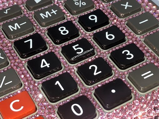 Custom Made Desktop Calculator Crystallized Office Desk Accessories Bling European Crystals Bedazzled