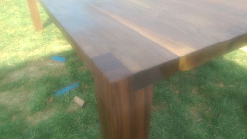 Custom Made Walnut Parsons Table