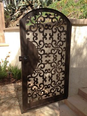 Custom Made Gate Metal Custom Garden Entry Walk Thru Pedestrian Gates Ornamental Steel Iron