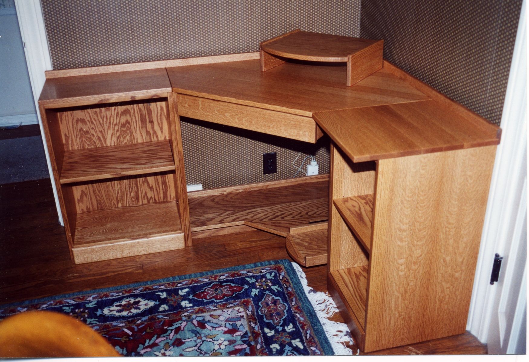 Handmade Corner Computer Desk By Whim Wood Custom Furniture