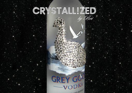 Custom Made Empty Crystallized Mini Grey Goose Bottle Bling Genuine European Crystals Dining Party Favor