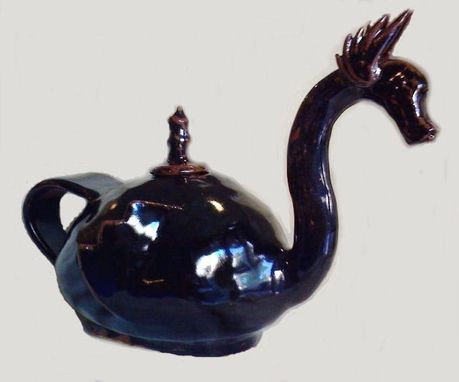 Custom Made Sculpted Ceramic Swan Teapot