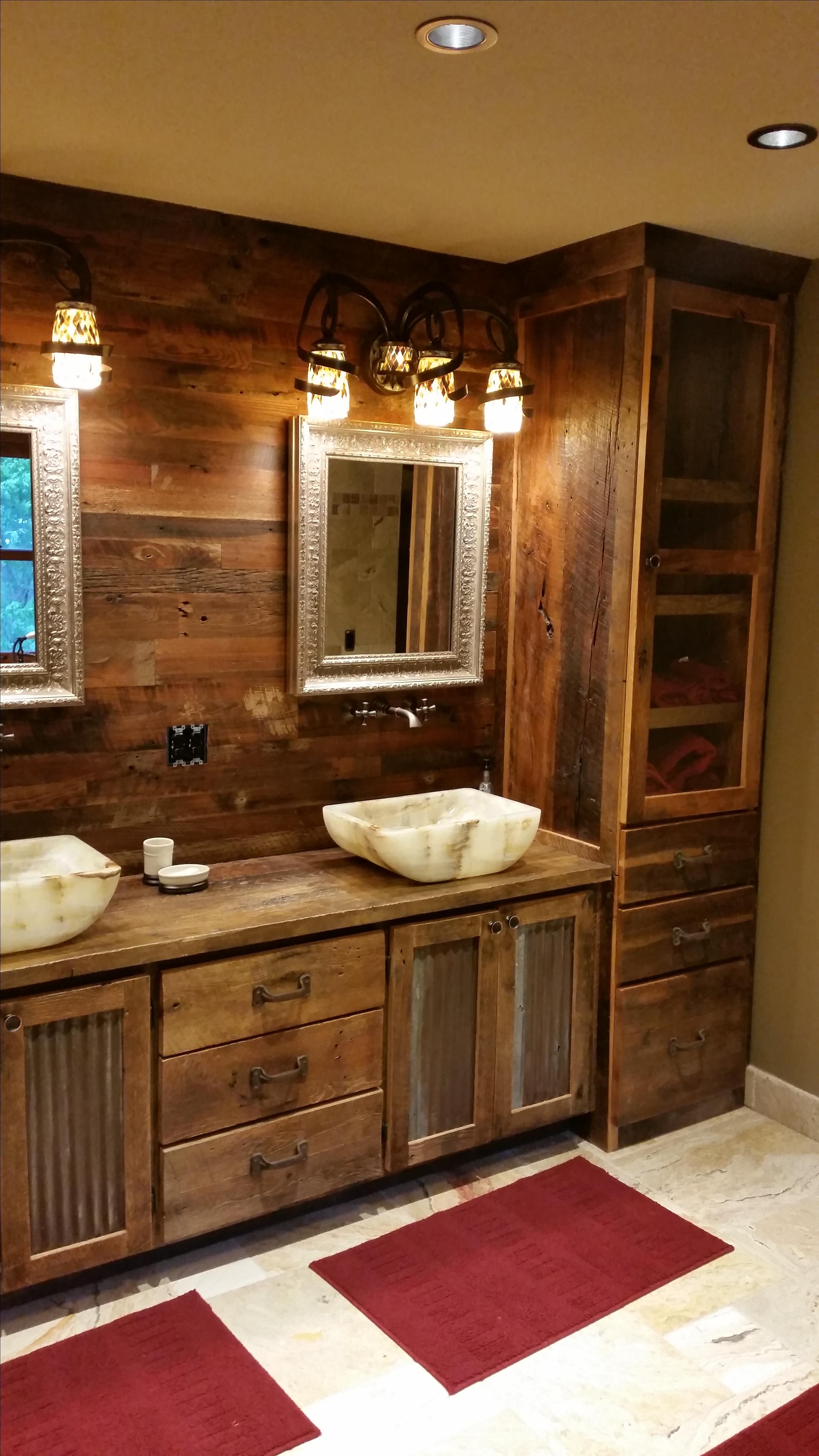 Buy Hand Crafted Custom Made Double Vanity With 3 Center Drawers, made ...