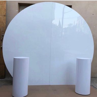 Custom Made Round White Pillars , Cylinders - 12" Dia X 42" Tall Or 36" Tall