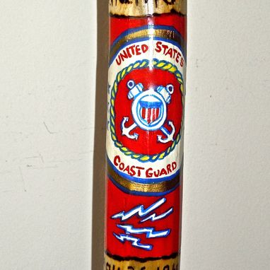 Custom Made Commorative   Hand Painted Hiking Stick