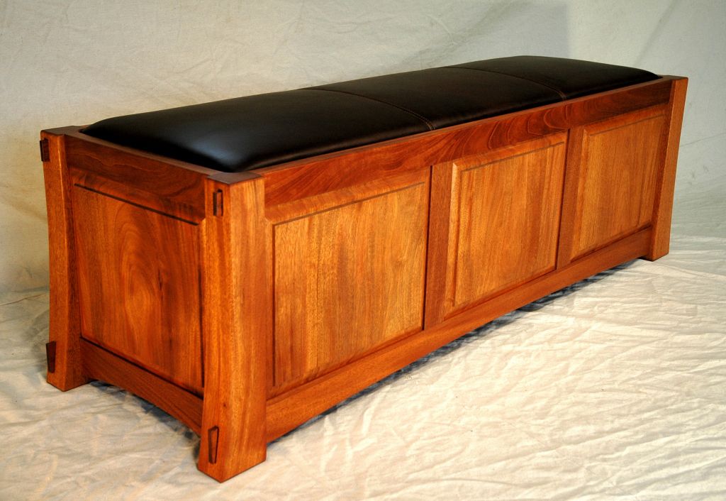 Buy Hand Made Combination Cd Storage Chest And Bench, made to order