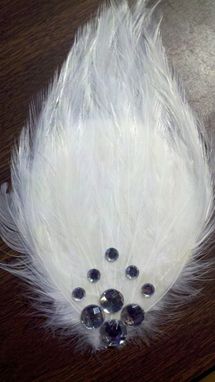 Custom Made Sale Black Swan White Feather Hair Fascinator, Perfect For Your Black Swan Costume
