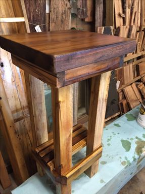 Custom Made Poplar Accent Table/Plant Stand