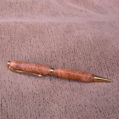 Custom Made Wood Pen Of Cherry Burl   S012
