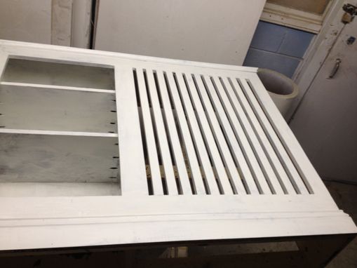 Custom Made Radiator Cover With Attached Bookshelf