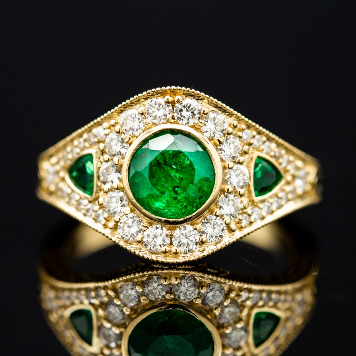 Art Deco Delight Ring » JewelryThis - Custom Jewelry