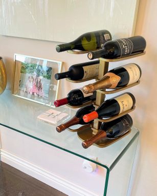Custom Made Wine Display - Countertop Series / 8 Bottle Countertop Pillar