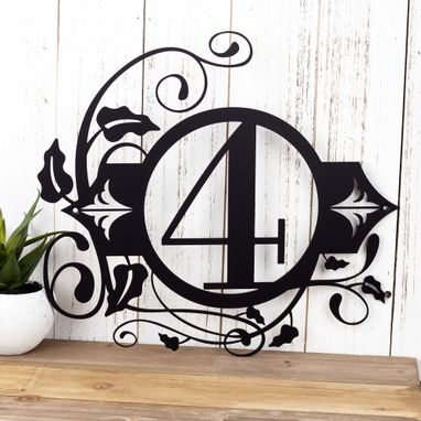 Custom Made Custom Outdoor House Number Metal Sign, Address Plaque, Metal Sign, Custom Sign, Personalized Sign