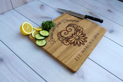 Custom Made Personalized Cutting Board, Engraved Cutting Board, Custom Wedding Gift – Cb-Wo-Laurenjoshthompson