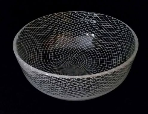 Custom Made Blown Glass Reticello Bowl