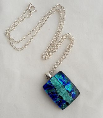 Custom Made Pendant With Sterling Silver Bail And Chain - 5 Color Options