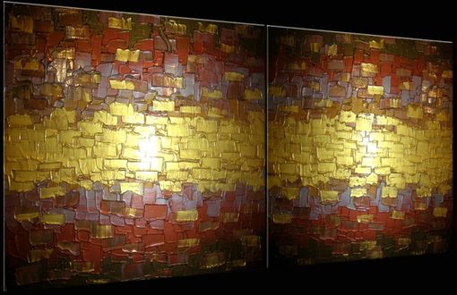 Custom Made Abstract Gold Art, Original Painting, Metallic Textured Paintings, By Lafferty - 18 X 48