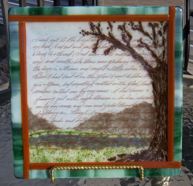 Custom Made Yeats' Poem Plate