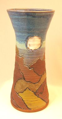 Custom Made Landscape Pottery Bowls And Vases