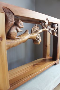Custom Made Hand Carved Furniture, Custom Sofa Tables, Wood Carving By Lazy River Studio