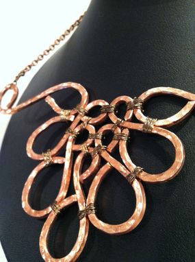 Custom Made Hand Hammered Copper Wire Necklace