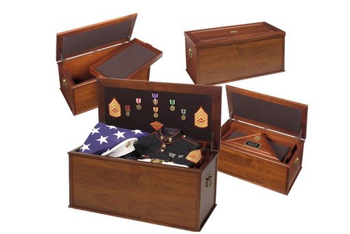 Custom Made Heirloom Personal Effects Chest, Military Effects Chest