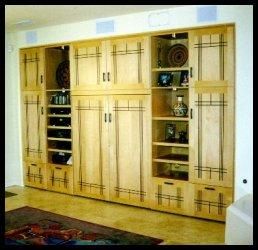 Custom Made Arts Crafts Style Television And Stereo Cabinets By