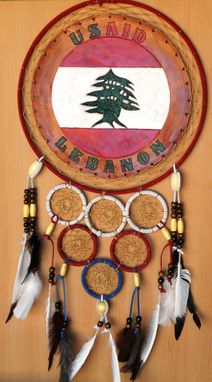 Custom Made Usaid/Lebanon Dreamcatcher