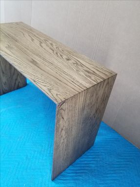 Custom Made Waterfall Bench Or Table. Solid Wood Mid Century Modern
