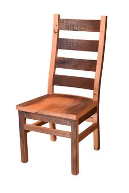 Custom Made Reclaimed Wood Ladderback Chair