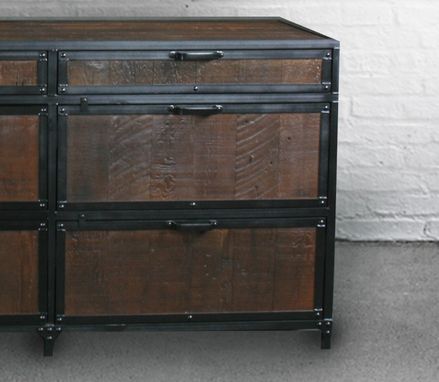 Custom Made Industrial Reclaimed Wood Dresser. Custom Hutch/Buffet/Credenza. Rustic File Cabinet.