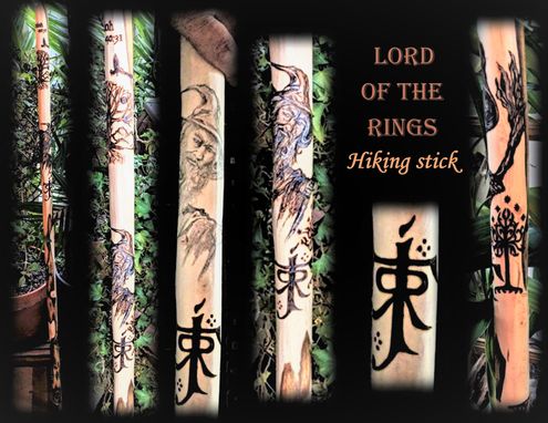 Custom Made Hiking Stick, Custom, Personalized, Wood Burned Images, Words