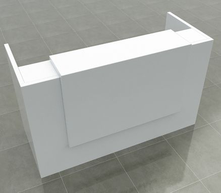Handmade Rave Reception Desk In White Gloss Made To Order From Rave Reception Desk In White Gloss