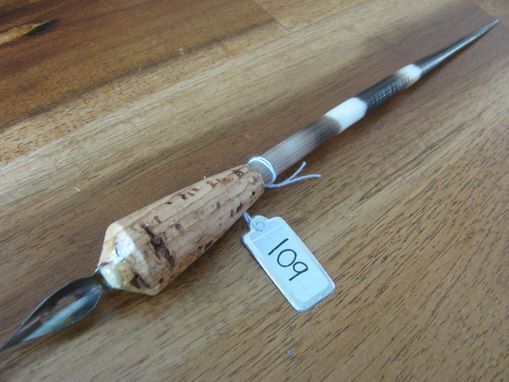 Custom Made African Porcupine Quill Calligraphy Dip Pen - Metal Nib - Cork Grip