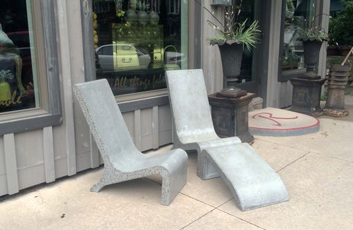 Custom Made Concrete Adirondack Chair