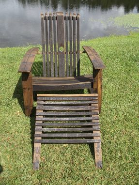 Custom Made Whiskey Barrel Chair