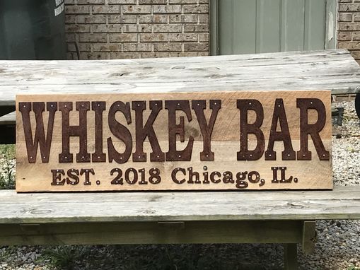 Custom Made Whiskey Bar Sign Ready To Ship