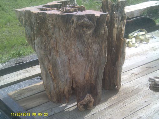 Custom Made 200 Year Old Pine Knot Dining Table Pedestal