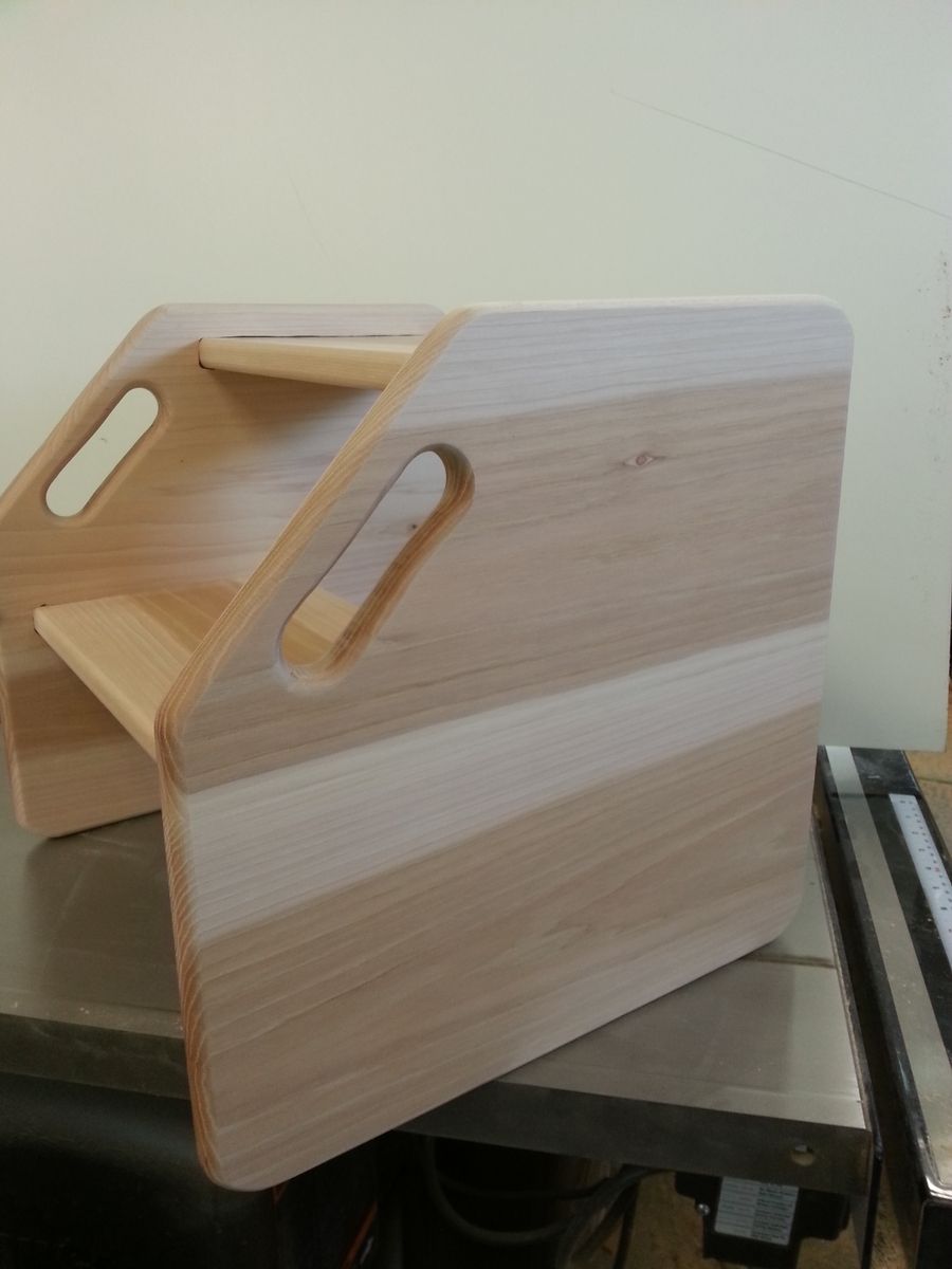 Hand Crafted Kitchen Step Stool by Windy Woods Woodworking and Turning