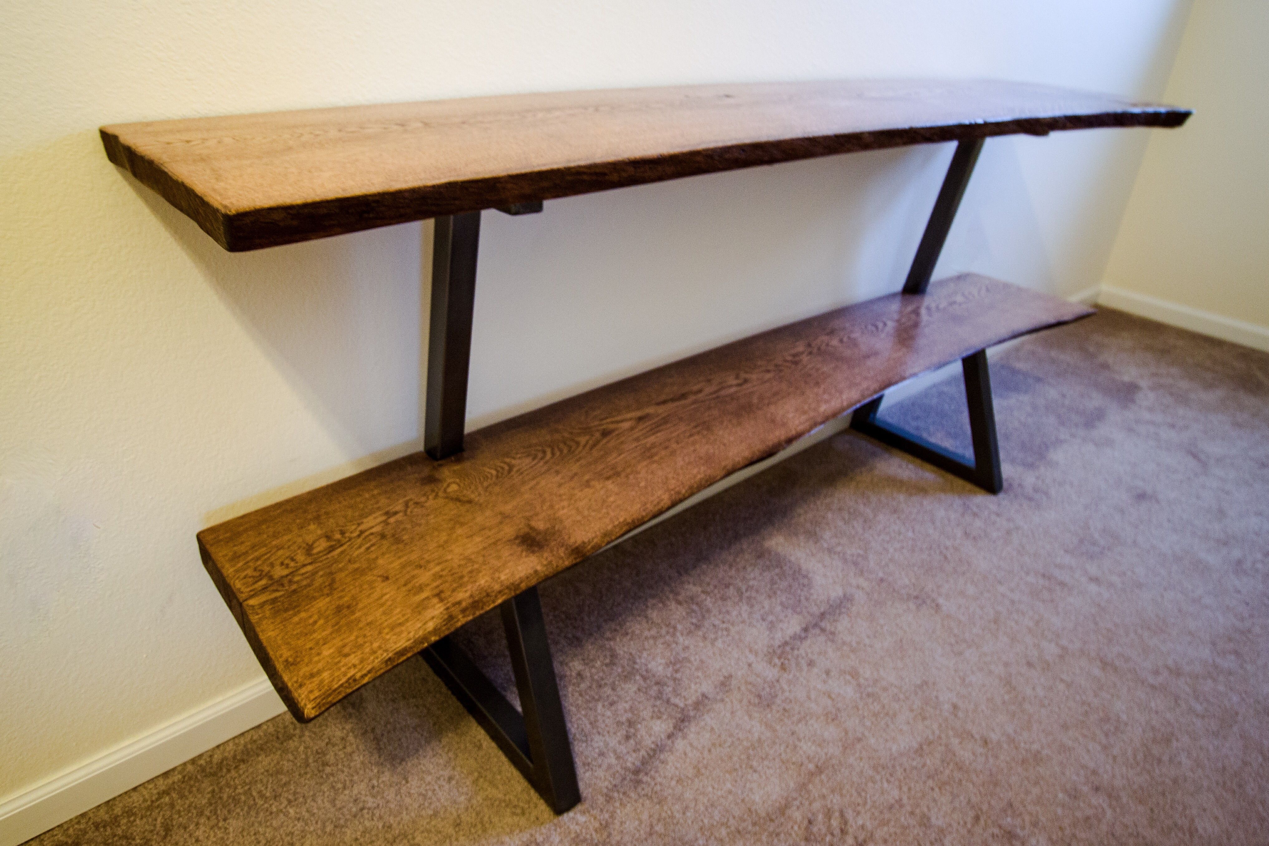 Buy Custom Made Live Edge Console Table, made to order from