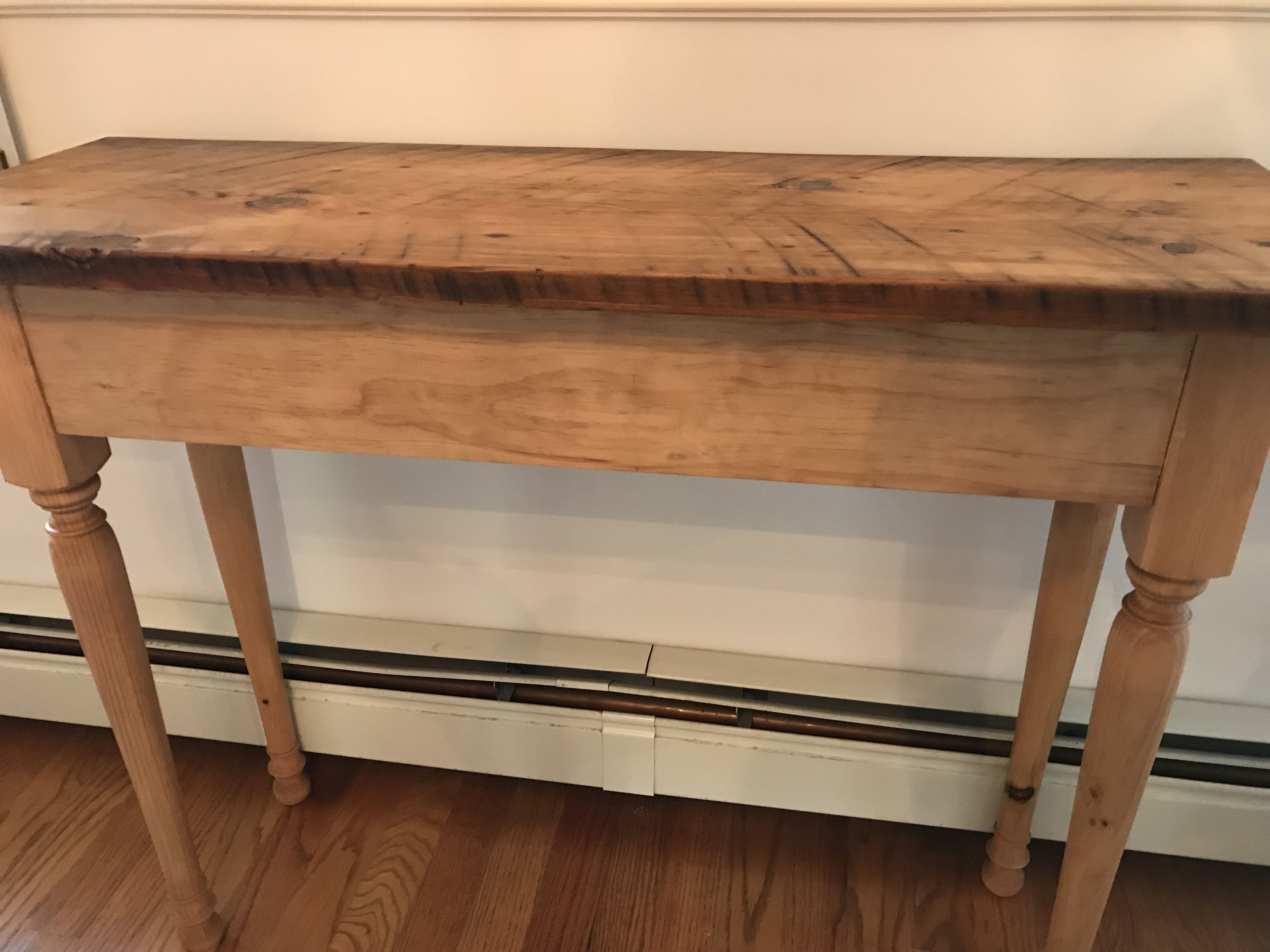Hand Crafted Reclaimed Wood Console Table by John Gaines Woodworking