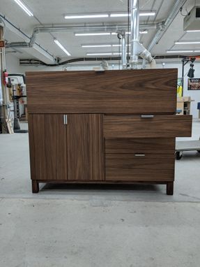 Custom Made Combo Desk And Dining Room Sideboard