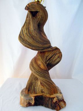 Custom Made Twisted Cedar Juniper Rustic Table Lamp