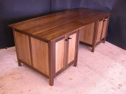Custom Made The Boetcher Walnut And Sycamore Credenza-Sold Could Make Another
