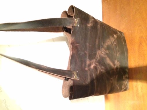 Custom Made Custom Leather Tote, Carry All, Computer Bag